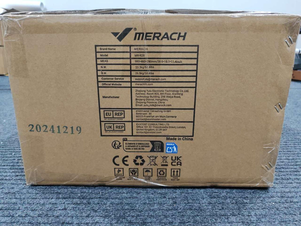 Máquina de remo de agua MR-R28 plegable de madera con resistencia al agua, pantalla LCD, compatibilidad con APP y capacidad de carga de 180 kg