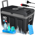 KESSER® Nevera eléctrica portátil 40L con ruedas | Calienta y enfría | Termoeléctrica | Mininevera | 12V y 230V | Para coche, camping y enchufe | Modo Eco | Incluye acumuladores de frío