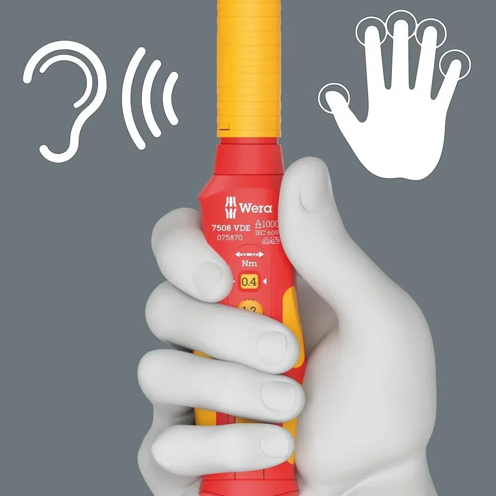 Juego de destornilladores dinamométricos VDE de 23 piezas Safe Torque Speed para armarios eléctricos, modelo 05006633001, aislado, IEC 60900