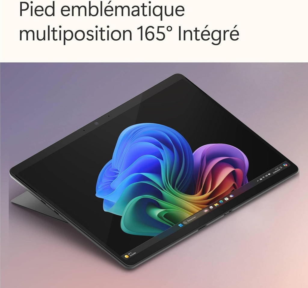 Microsoft Surface Pro (Cargador no incluido) | PC Copilot+ | Pantalla táctil OLED de 13” | Snapdragon® X Elite | 16 GB de RAM | SSD de 256 GB | Último modelo, 11.ª edición | Negro